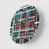 Mein Square Maze Design Runde Wanduhr (Winkel)