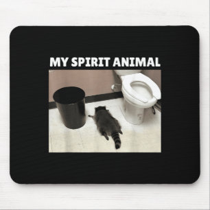 Mein Srit-Tier Waschbär Müll-Panda Betrunken Im Ba Mousepad