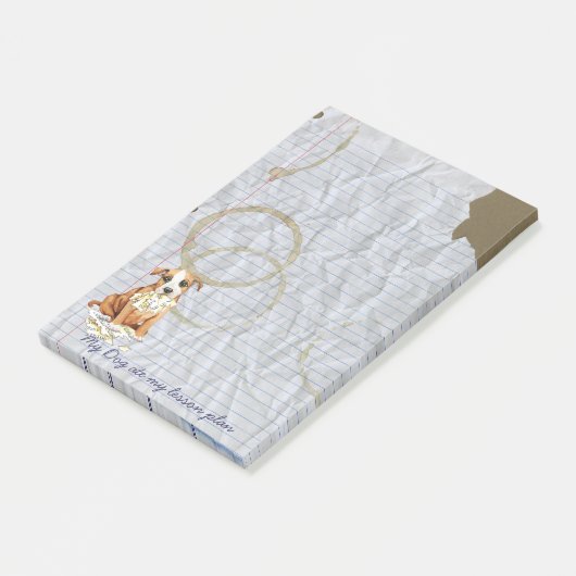 Mein Stafford aß meinen Unterrichtsplan Post-it Klebezettel (angewinkelt)