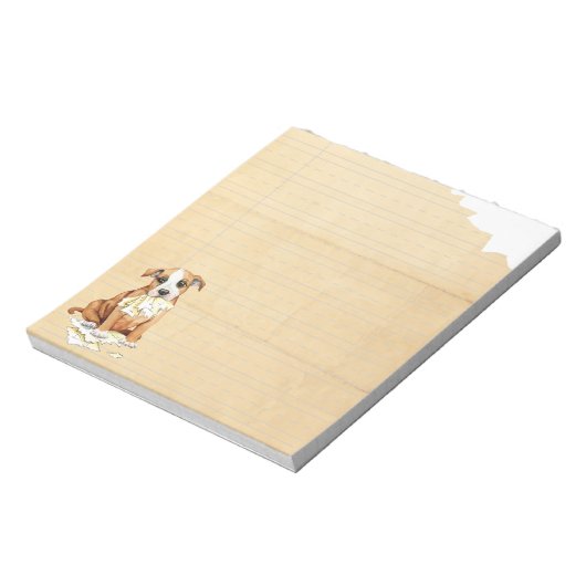 Mein Stafford Ate Meine Hausaufgaben Notizblock (Rotiert)