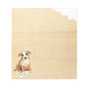 Mein Stafford Ate Meine Hausaufgaben Notizblock