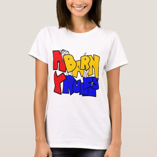 Mein Stall meine Regeln schüchtern T-Shirt (Vorderseite)