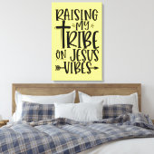 Mein Stamm auf Jesus Canvas drucken Leinwanddruck (Insitu (Schlafzimmer))