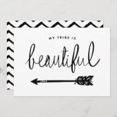 Mein Stamm ist schön stylish und handschriftlich (Vorne/Hinten)