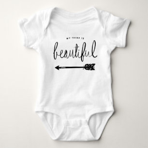 Mein Stamm ist schön stylish und handschriftlich Baby Strampler