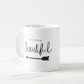 Mein Stamm ist schönes stilvolles Hand-Mit Kaffeetasse (Vorderseite Links)