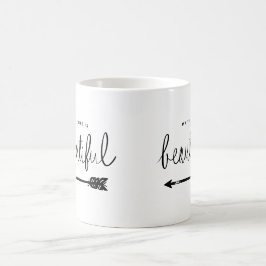 Mein Stamm ist schönes stilvolles Hand-Mit Kaffeetasse (Mittel)