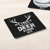 Mein Stammbaum-Rotwild-Stand, lustige Rechteckiger Pappuntersetzer (angewinkelt)