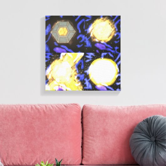 Mein Star Leinwanddruck (Insitu (Wohnzimmer))