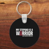 Mein Stepdad ist ein Hirnaneurysma-Bewusstsein des Schlüsselanhänger (Vorderseite)