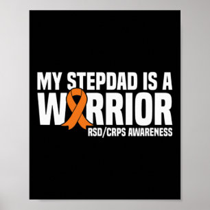 Mein Stepdad ist ein Krieger Orange Ribbon Rsdcrps Poster
