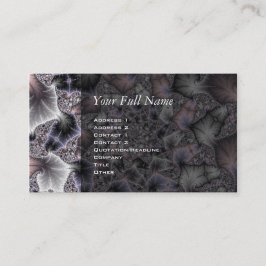 Mein Stern - Fraktal Art Visitenkarte (Vorderseite)