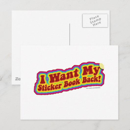 Mein Stickerbook Postkarte (Vorne/Hinten)