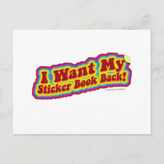 Mein Stickerbook Postkarte
