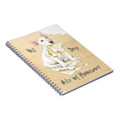 Mein Stier-Terrier aß meine Hausaufgaben Notizblock (Rechte Seite)