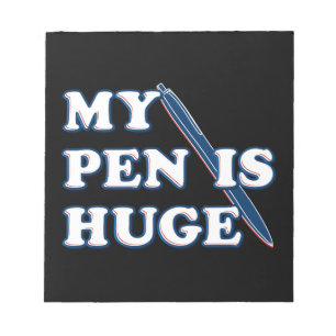 Mein Stift ist riesig Lustiger Beleidigender Sarka Notizblock