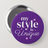 Mein Stil Textdesign Button (Vorne & Hinten)