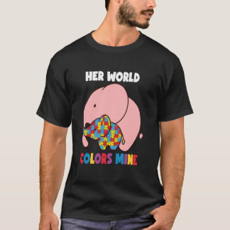 Mein Stolz Mutter Tochter Autistische Mädchen Auti T-Shirt