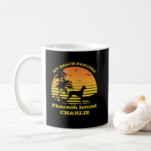 Mein Strandpartner Sonnenuntergang Palme Pharaoh H Kaffeetasse