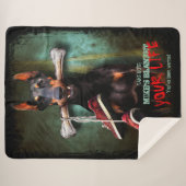 Mein Stuck, Dein Leben: Dobermann Dog & Bone - Fun Sherpadecke (Vorderseite (Horizontal))
