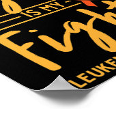 Mein Studentenkampf ist mein Kampf gegen Leukämie Poster (Ecke)