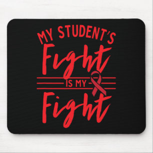 Mein Studentenkampf ist meine Awaren zur Blutkrebs Mousepad