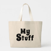 Mein Stuff Jumbo Stoffbeutel (Rückseite)