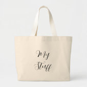 Mein Stuff Jumbo Tote Bag Stoffbeutel (Vorne)