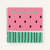 Mein Summer Journal rosa Wassermelone Notebook Notizblock (Vorderseite)