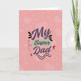 Mein Super-Papa Alles Gute zum Vatertag Grußkarte Karte