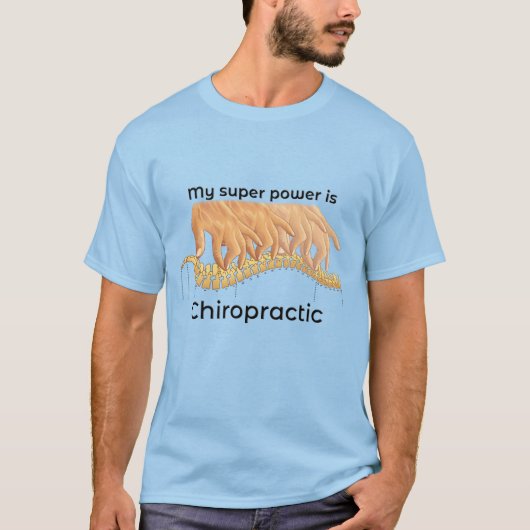 Mein Super-Power ist Chiropraktisches Men-T-Shirt T-Shirt (Vorderseite)