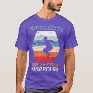 Mein super Power Retro Boules Sportgeschenk T-Shirt