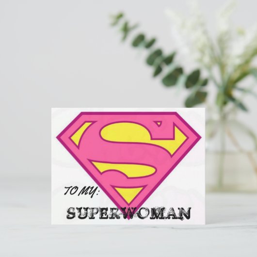 MEIN SUPERFRAMAN POSTKARTE (Stehend Vorderseite)