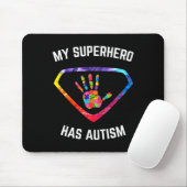 Mein Superheld ist sich Autismus bewusst Mousepad (Mit Mouse)