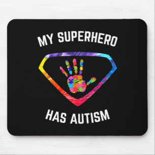 Mein Superheld ist sich Autismus bewusst Mousepad