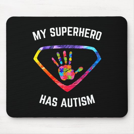 Mein Superheld ist sich Autismus bewusst Mousepad (Vorne)