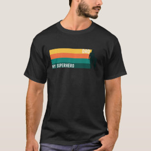 Mein Superheld-Vater tritt Daddy Happy Father's Da T-Shirt