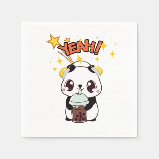 Mein süßer Party-Panda Serviette (Vorderseite)