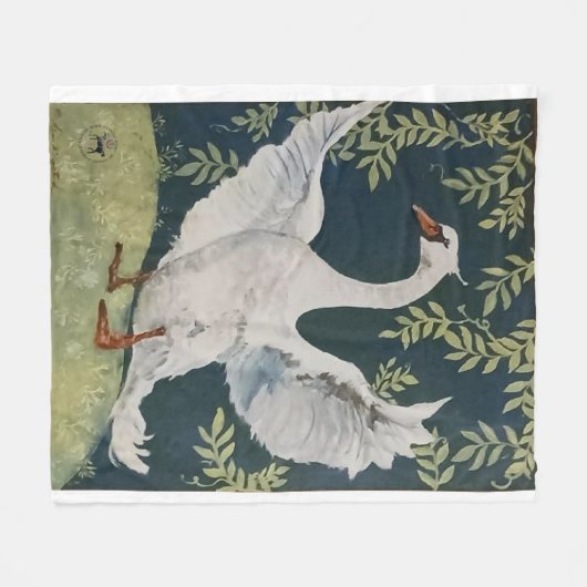 mein süßer Schwan Fleecedecke (Vorderseite (Horizontal))