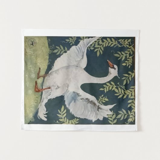 mein süßer Schwan Wandteppich (Vorderseite (Horizontal))