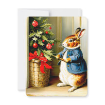 mein süßer Weihnachts-Hase vintage