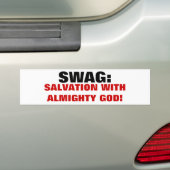 Mein Swag ist Rettung mit GOTT Autoaufkleber (Auf Auto)