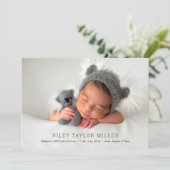 Mein Sweet Baby Boy Foto Geburtshinweise (Stehend Vorderseite)