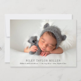 Mein Sweet Baby Foto Birth Ankündigung