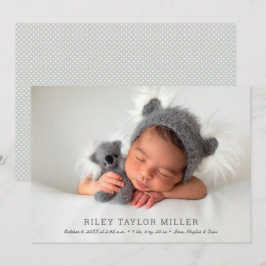 Mein Sweet Baby Foto Birth Ankündigung