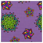 Mein symetrisches Doodle-Muster #1 Stoff (Nahaufnahme)