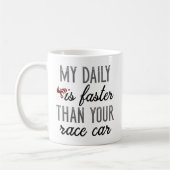 Mein Tag ist schneller Kaffeetasse (Links)