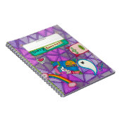 "Mein Tagebuch - Behalt aus!" Whimsischer Lila Car (Rechte Seite)