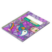 "Mein Tagebuch - Behalt aus!" Whimsischer Lila Car (Linke Seite)