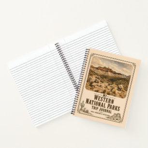 Mein Tagebuch der Western National Parks Rundreise Notizblock